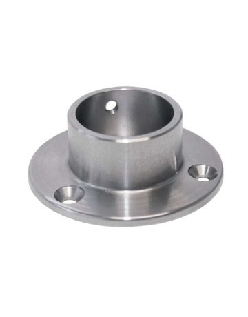 Schrankrohrlager 25 mm Edelstahl, mit 3 Bohrungen - Topform