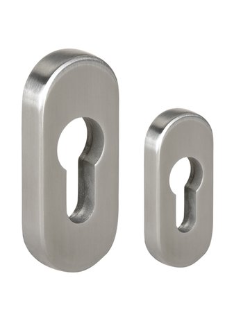 Schieberosette aussen Tinos PZ, Höhe 9 mm Edelstahl mit - Topform