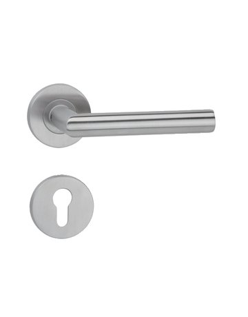 Wechsel-Rosettengarnitur Jupiter PZW links Kl.4 Edelstahl mit TS 37-48 mm - Topform