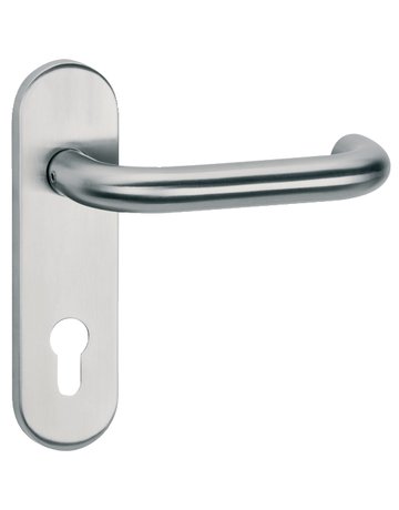 FS-Drückerkurzschildgrt. Titania PZ 9/72mm Edelstahl mit TS 42-78 mm - Topform