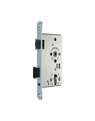 Objektschloss Klasse 3 PZW 8/55/72/20R DIN links Edelstahl - Topform