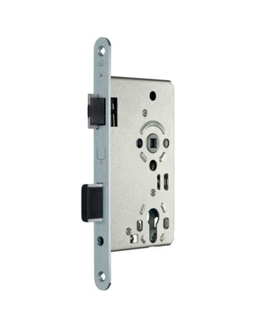 Objektschloss Klasse 4 PZW 8/65/72/20R DIN links Edelstahl - Topform