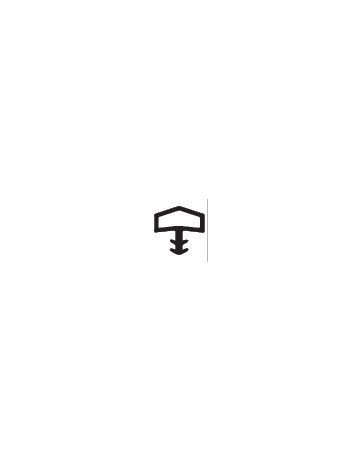 Zimmertürdichtung TD 3001 - weiß - Topform