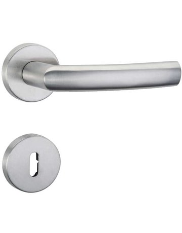 Drücker-Rosettengarnitur Milos BB Edelstahl mit TS 38-42 mm - Topform