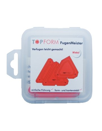 Fugenmeister Winkel Dreieck 3 Spachteln (W4,5,6,7,8,9,10,12,90°) - Topform