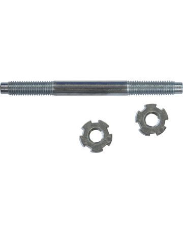Kropfschrauben M/M M 10 x 35 verzinkt 120 mm mit 2 Sternmuttern