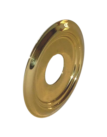 Rosette für Türspion 14 mm Messing poliert - BMB