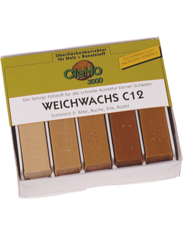Weichwachs C 12 Sortiment 10 RAL - Töne grau - Cleho