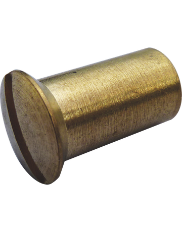 Hülsenmutter Liko Messing blank M 4 X 7 x 15 mit Schlitz