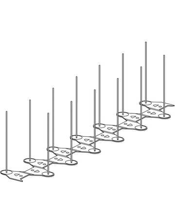 TAUBENABWEHR E2 120 MM HOCH SCHUTZBREITE 6-10 CM L=33 CM - Erax