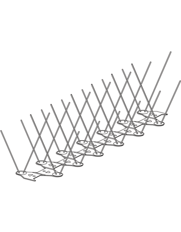 TAUBENABWEHR E4 85/115 MM HOCH SCHUTZBREITE 14-18 CM L=33 CM - Erax