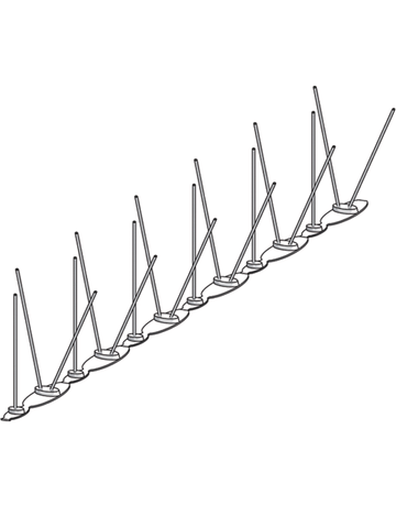 TAUBENABWEHR ULTRA1 110 MM HOCH SCHUTZBREITE 5-10,5 CM L=31 CM - Erax