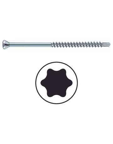 Holzbohrschraube mit kleinem Zierkopf Edelstahl 3,2 X 40 T 10 - Eurotec