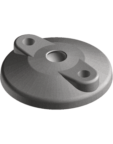 Fußteller 80 mm für Gelenkstellfuß Kunststoff mit Anti-Slip-Platte - Fath