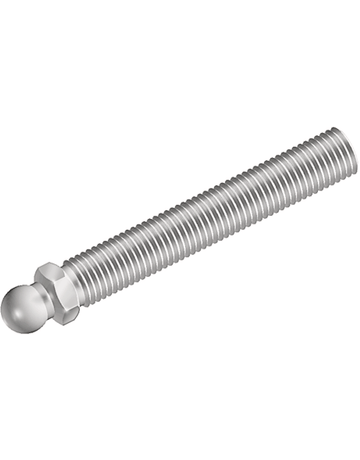 Gewindestange mit Kugel 15 mm Edelstahl M 16 x 125 mm, Schlüsselweite 17 - Fath