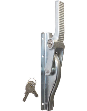 Tor-Treibriegel mit Zylinder verzinkt 13 mm ohne Stangen 902 Z 13 V - Fuhr