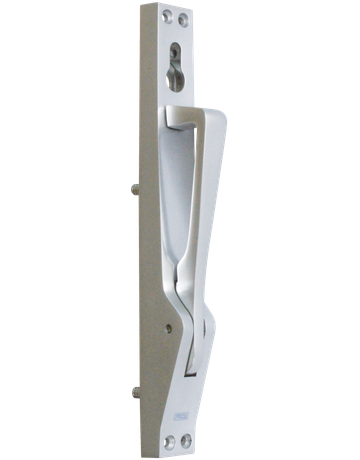 Standard-Treibriegel LM silber eloxiert ohne Stangen PZ gelocht 962 - Fuhr