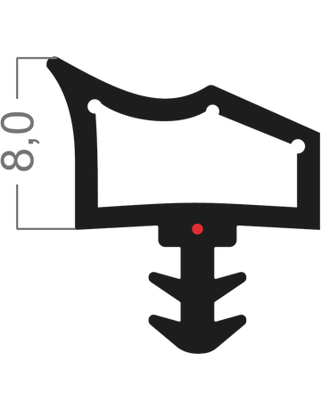 GfA Zimmertürdichtung ADTP-433-cc (L3002) beige 5 Meter
