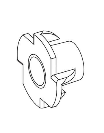 Einschlagmutter für Riegelbolzen - GU