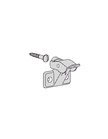 Fensterschnäpper Perplex 45 zum Aufschrauben EV 1 - GU