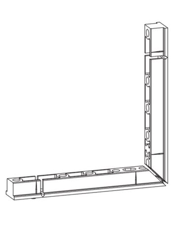 GU Füllstück Falzecklagerband 2 Stück, Edelstahl matt, 160 kg belastbar