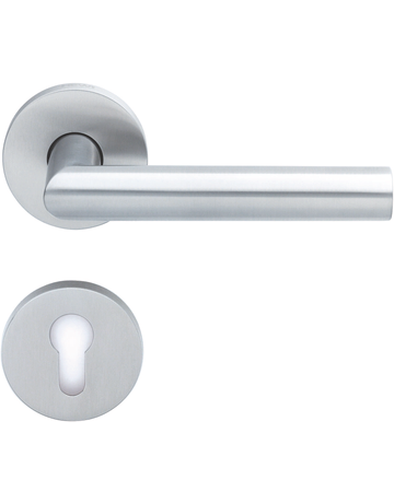 Drückerrosettenwechselgrt. B-Technik 162 Edelstahl matt PZ Knopf 239 Kugelform - Hewi