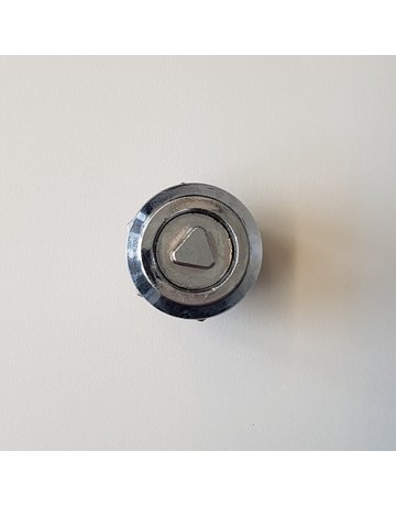 Drehriegel-Verschluss 28.4.18 mm GDZN verchromt, ohne Hebel Dreikant 8 mm - Industrilas