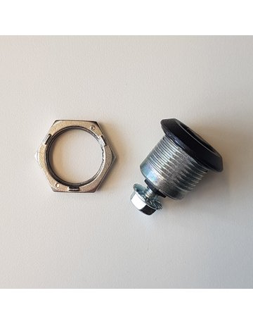 Drehriegel-Verschluss 28.4.18 mm GDZN schwarz, ohne Hebel Vierkant 8 mm - Industrilas