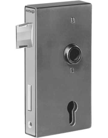 Schlosskasten blank mit Schloss verzinkt 140U/50ZW - AMF
