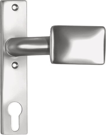 Türknopfschild 486 Z Alu F1 fest gekröpft - AMF