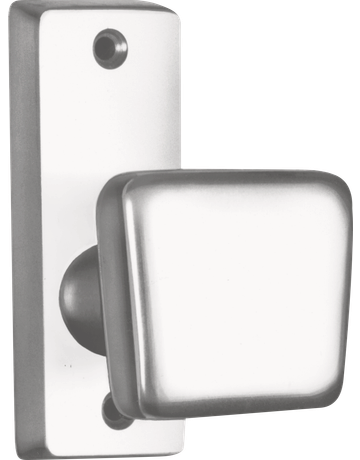 Knopf mit Rosette 495 Alu F1 fest - AMF