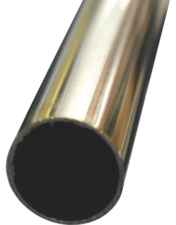 Schrankrohr rund D= 20 mm L= 1250 mm Eisen mit Messing-Überzug poliert