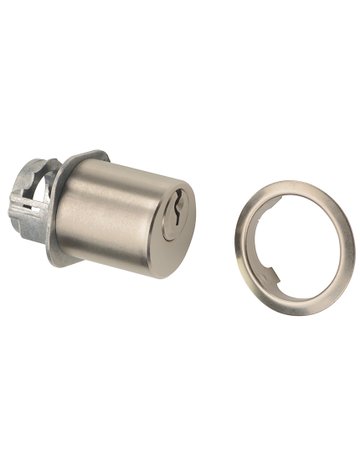System Schliesseinsatz vernickelt 7538 Zylinder Lg. 23 für Werkstatt Montage Schließung BN0101 - JuNie