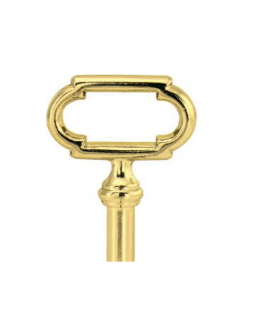 Möbel Schlüssel Messing poliert 320 3-Zuh. 8 X 8 Nutzlänge 40 mm Schließung 4 - JuNie