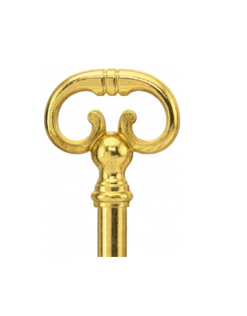 Möbel Schlüssel Messing poliert 339 3-Zuh. 6 X 6 Nutzlänge 30 mm Schließung 3 - JuNie