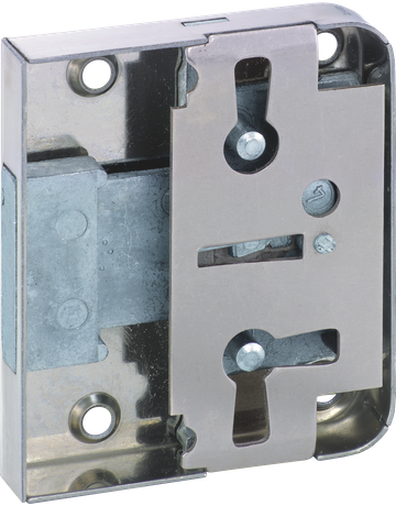 Aufschraub Möbelschloss vernickelt 772/35 Zuhaltung 8 X 6 mm - JuNie