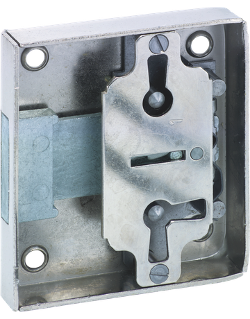 Aufschraub Möbelschloss vernickelt 787/35 Zuhaltung 8 X 8 mm - JuNie