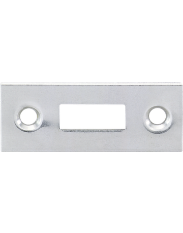 Stangenschließblech vernickelt 2370 für Halbrundstg. - JuNie