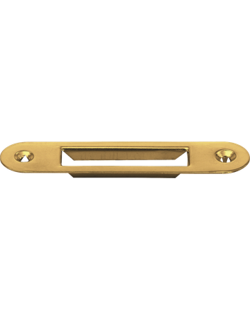 Schließblech zu Mö-Schloss vermess. 60 mm abgerundet (gepresst) 2587 - JuNie