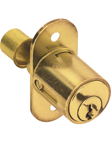 Druck-Zylinder 2960 Messing poliert Lg. 23,5mm 2 Schl.Schließung BN0101 - JuNie