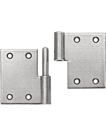 Laden-Scharnier (24/2 S) gelb-verzinkt/L 70 mm gerade Nr. 410 - Pfeifer