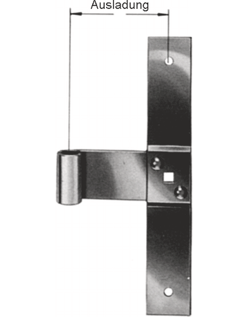 Ladenmittelband gelb verzinkt 160 mm Nr. 53 - Pfeifer