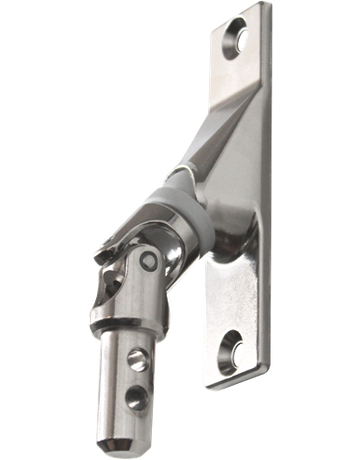 Gelenklager 85 x 23 mm, 55 Grad für Sechskantstab, vernickelt