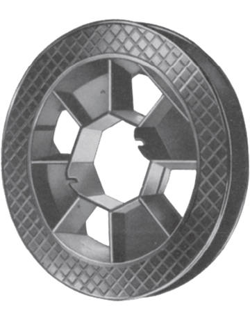 Gurtscheibe 190 mm für Stahlwelle 60 mm verstellbar