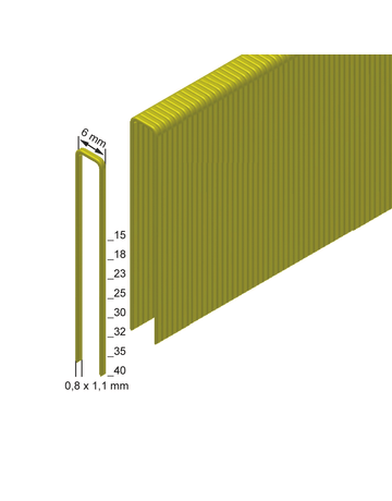 Heftklammer ES-30-CNK HA (VE= 5200 St) Rückenbreite 5,95 mm - PREBENA