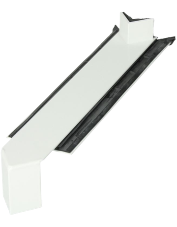 Gleit-Stoßverbinder G2 RAL 9016 Außeneck 110 mm 90 Grad