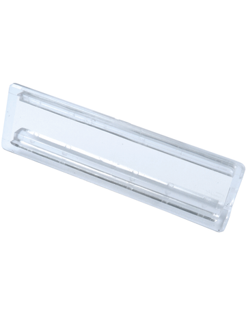 Namensschild ohne Feder 64 X 19 mm für Einlage 59,5 x 12,5x 0,5 mm - Renz