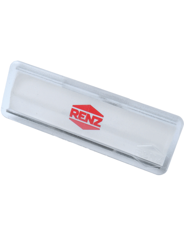 Namensschild ohne Sperre 65 X 20 mm für Einlage 60 x 15 x 0,5 mm - Renz