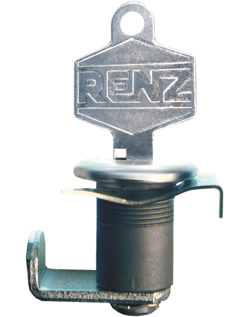 Zylinderschloß ER mit Feder mit 2 Schlüssel - Renz