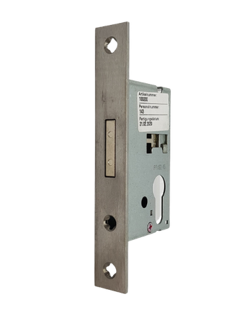 Rohrrahmen-Riegelschloss 24 X 160 Niro Flachstulp (50) RS02/45 D PZ - SSF